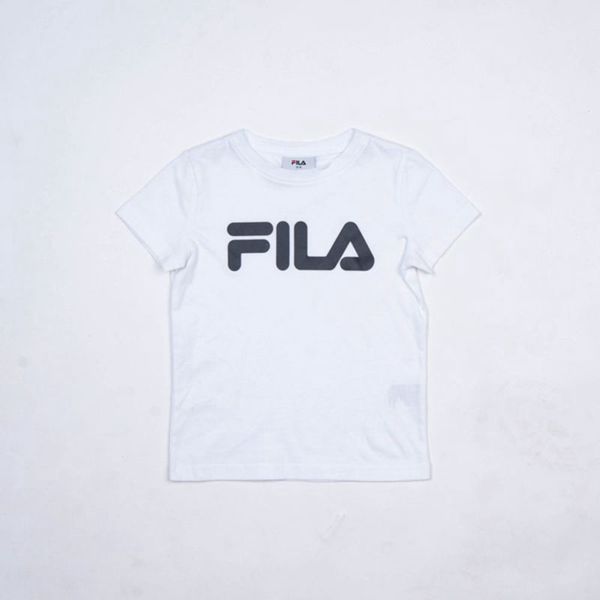 Camisetas Fila Menina Branco - Fila Mono Deckle Outlet Portugal,FDKQ-58607